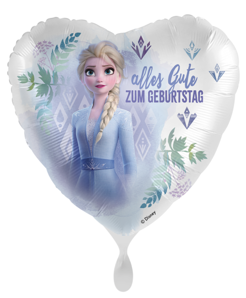 Folienballon - Alles Gute zum Geburtstag, Frozen Elsa - ø 43cm